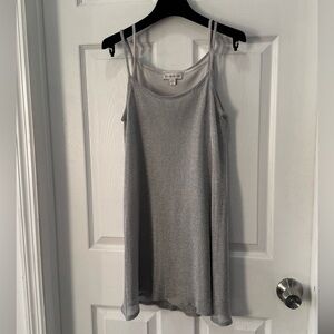 Bebe Shimmering Silver Dress (Small)
